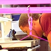 Student working in laboratory