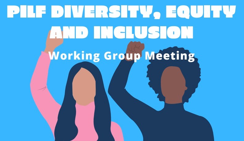PILF DEI Working Group Meeting poster
