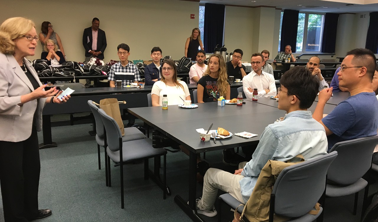 Professor McMorrow teaching