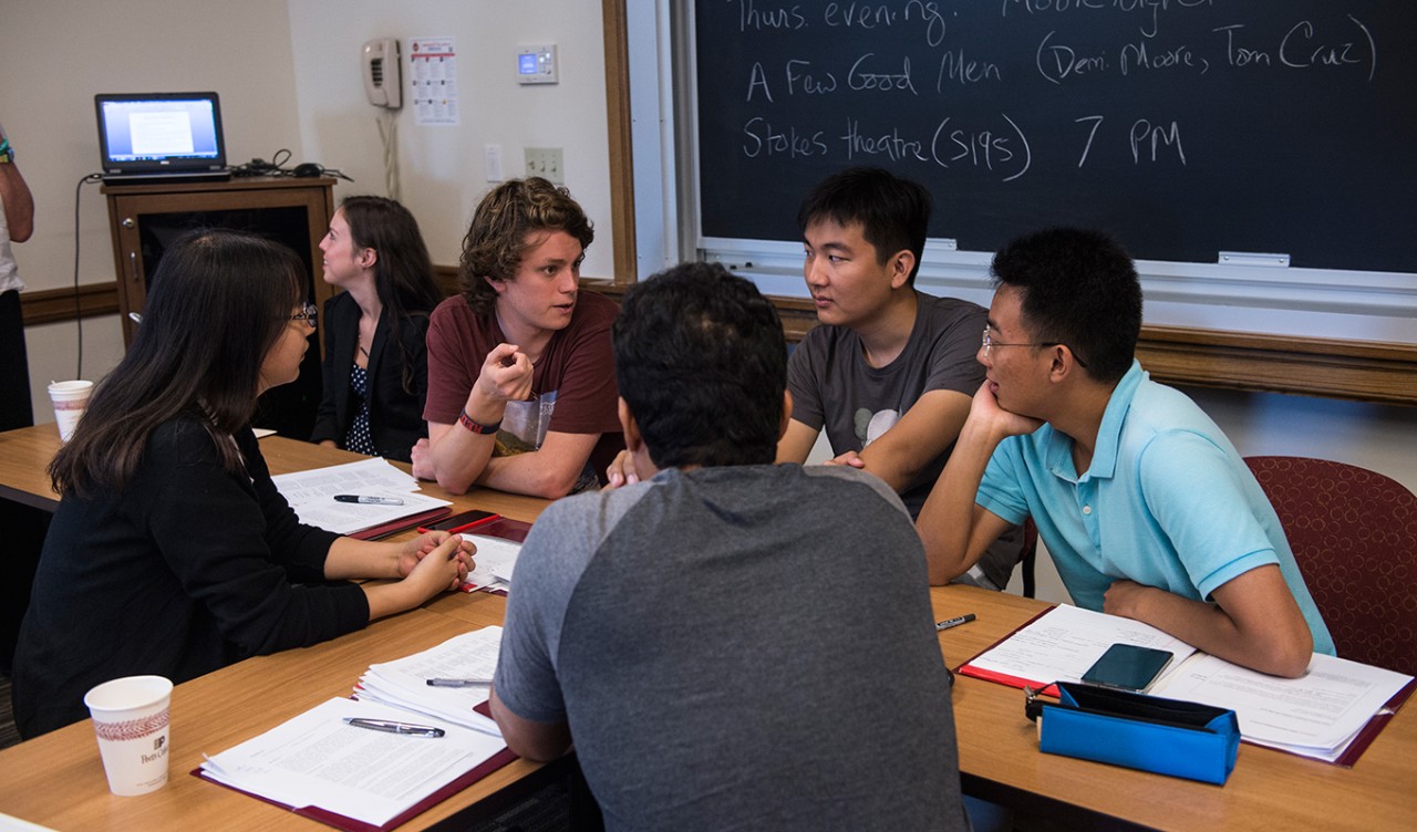 Students meeting in class