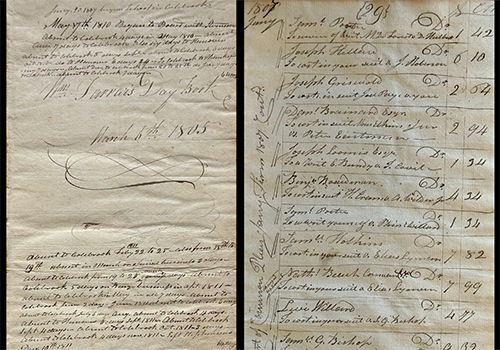 Day Book of Lawyer William Farrar. Colebook, NH, 1805-1811.