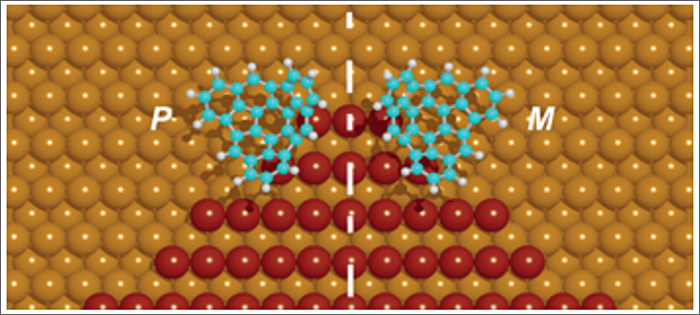 Chiral shape induction in achiral crystals by a chiral hemifullerene