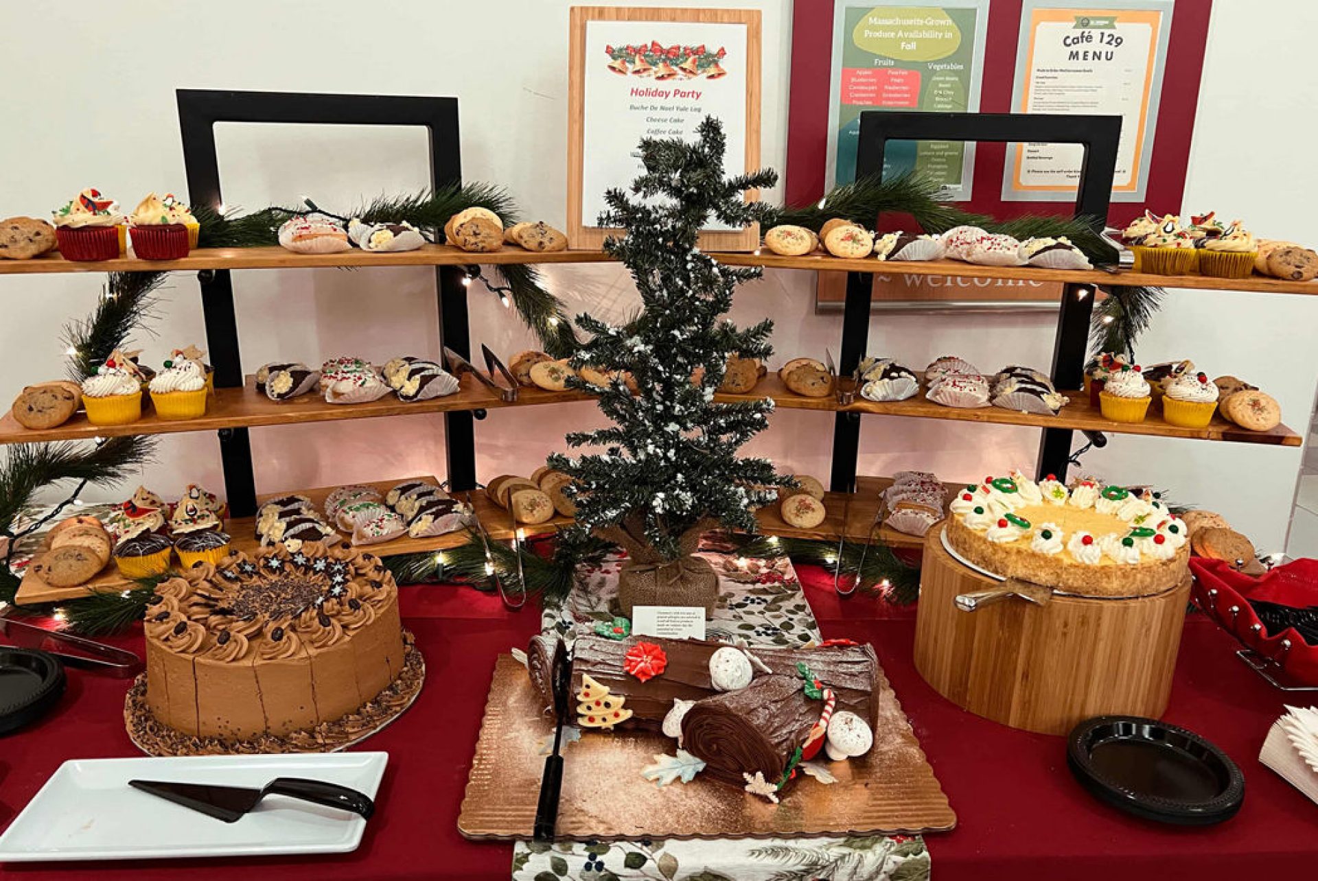 an array of holiday pastries
