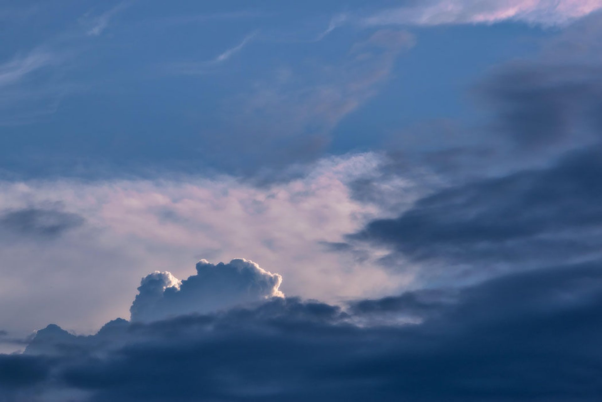 darkening clouds