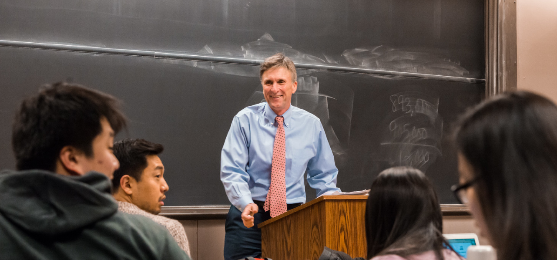 Ed Taylor in class