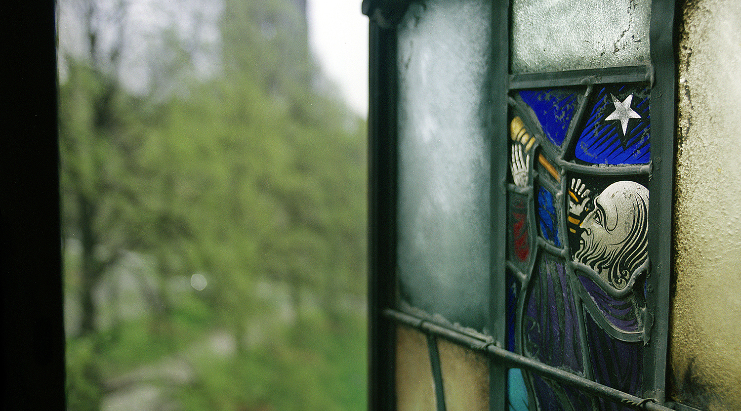 Window in Gasson Hall