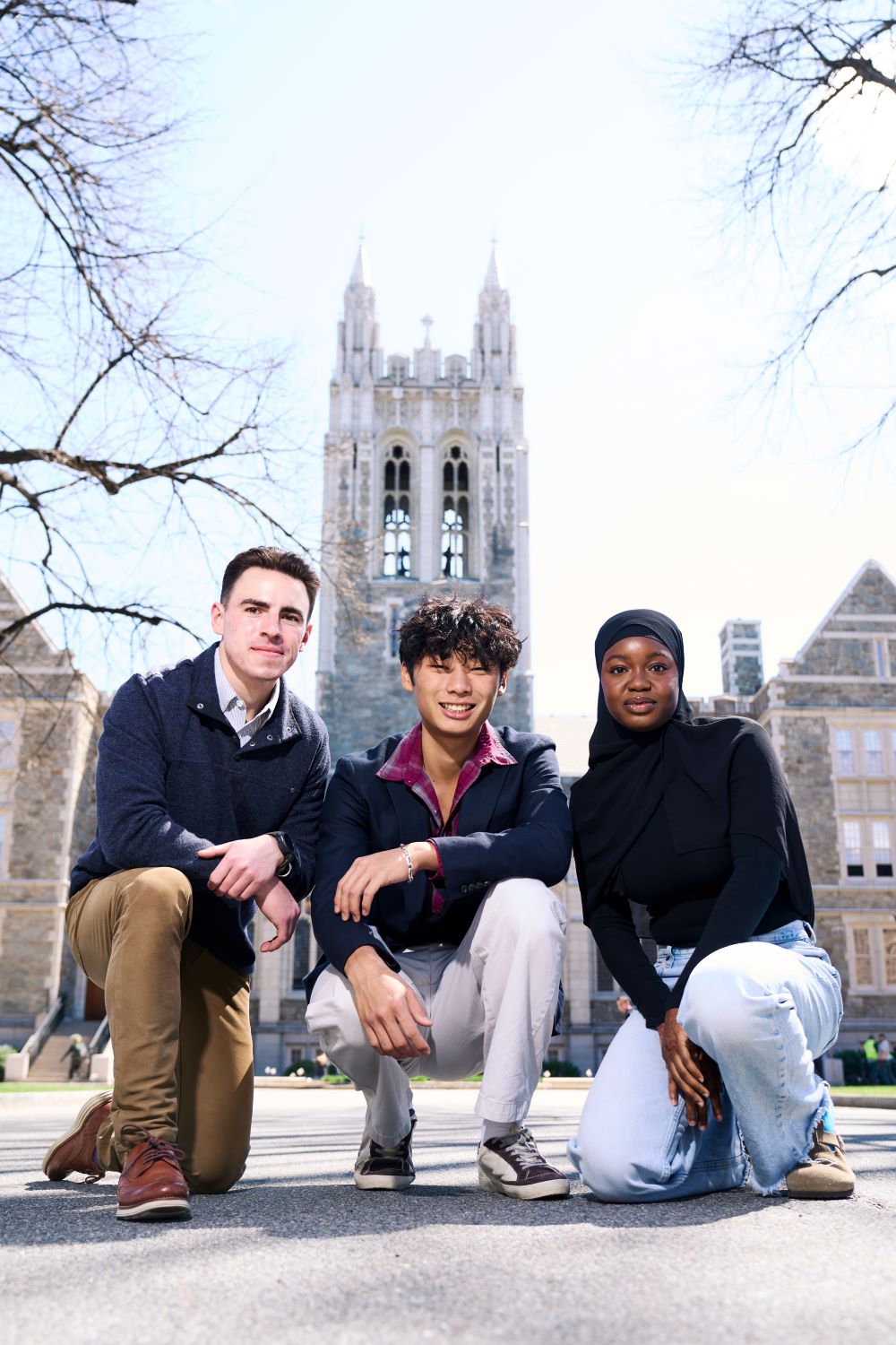 Aidan Said '24, Andrew Namkoong '24, and Irfane Soumanou '25