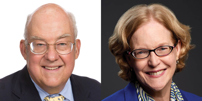 Professors Dan Coquillette and Judy McMorrow portrait