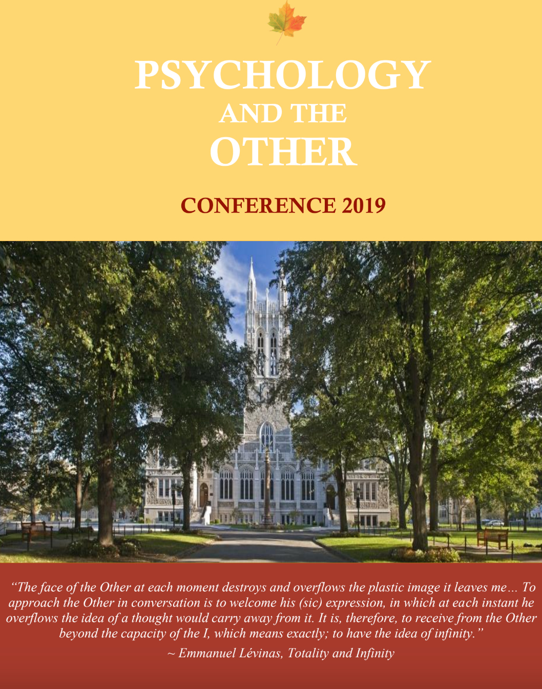 2019 Conference Schedule Cover Page