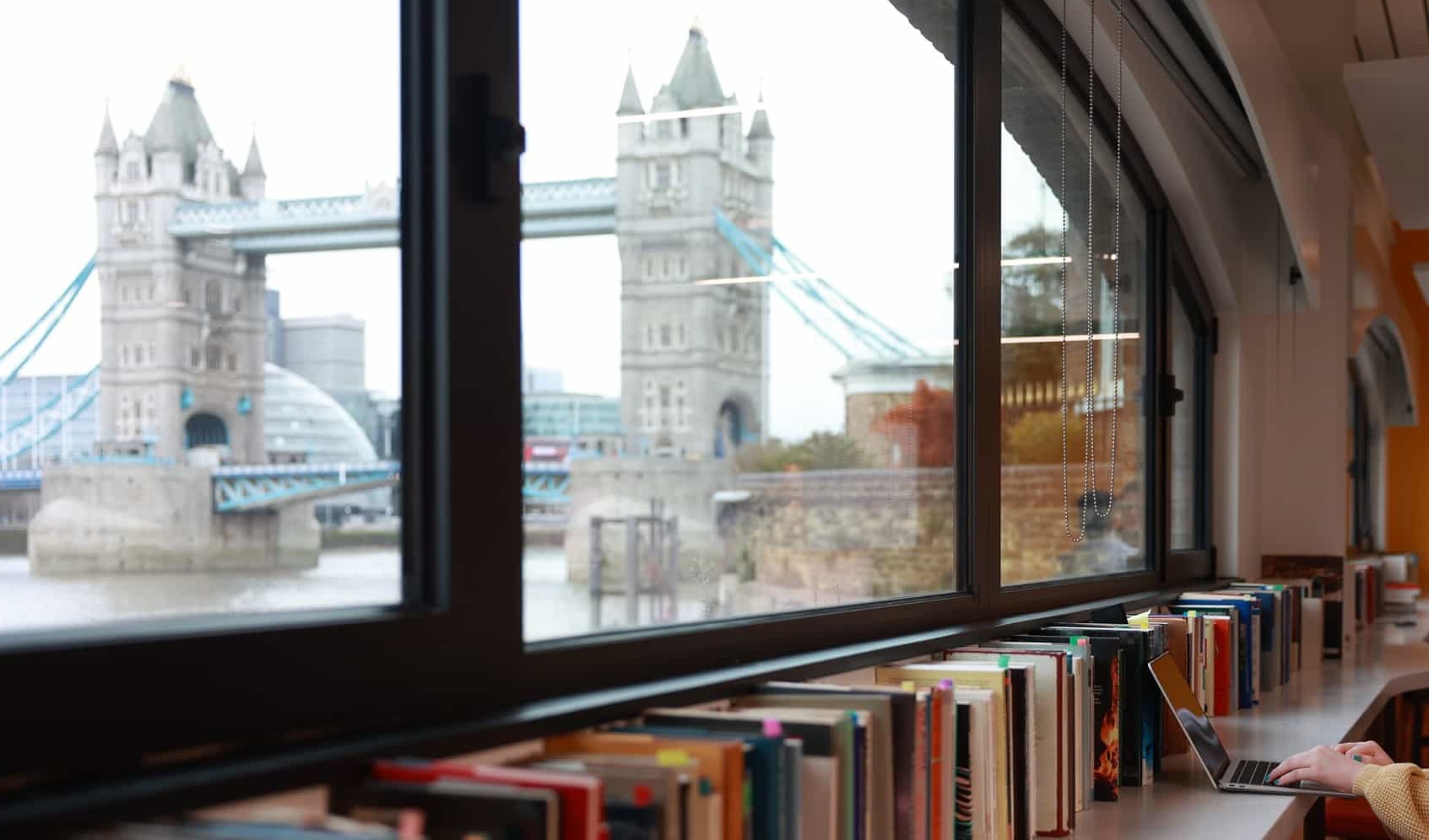 Tower Bridge in London from Northeastern's campus