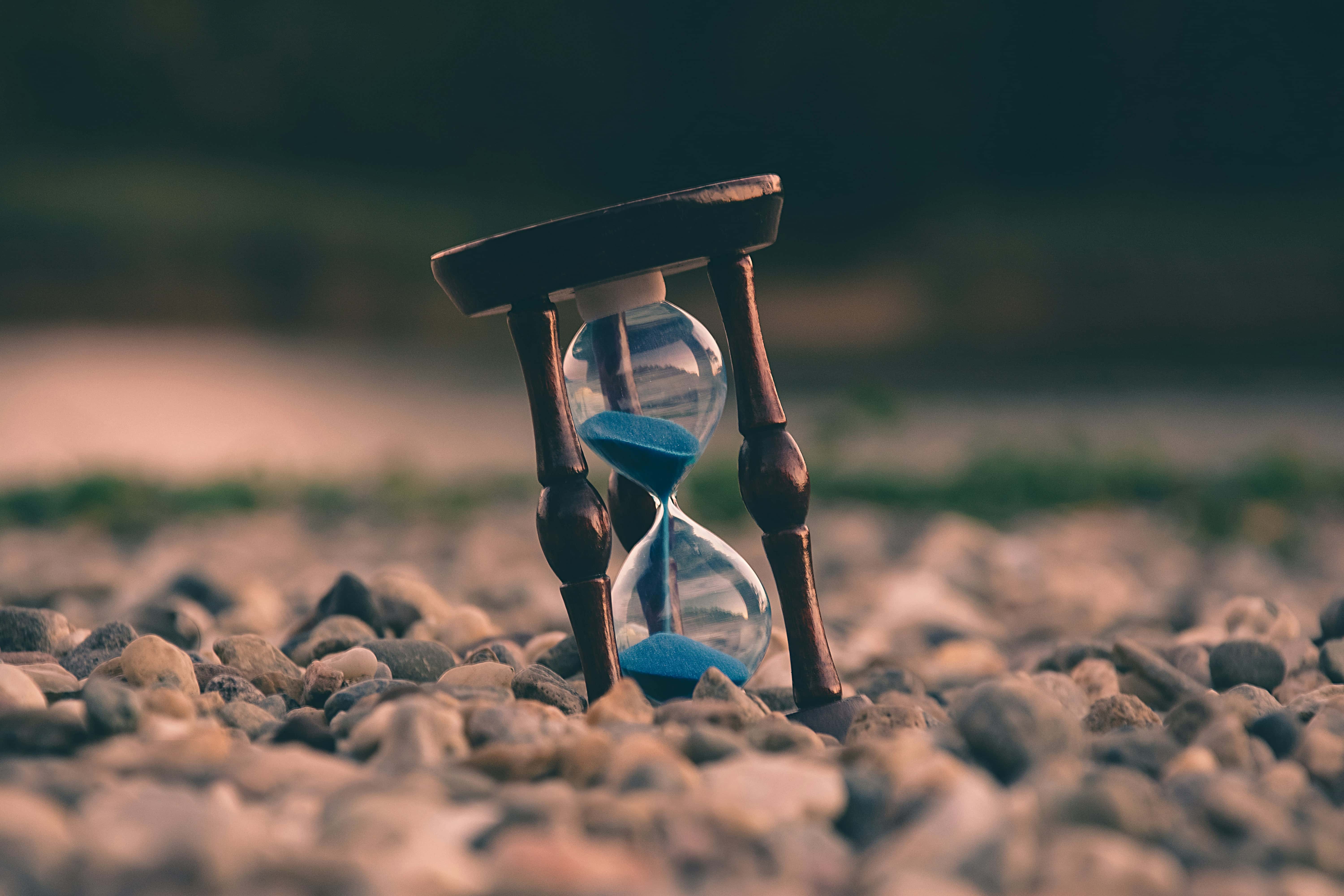 Hourglass with sand