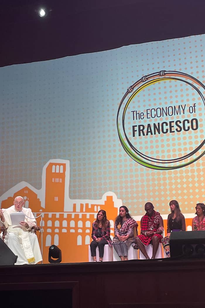 Pope Francis speaking