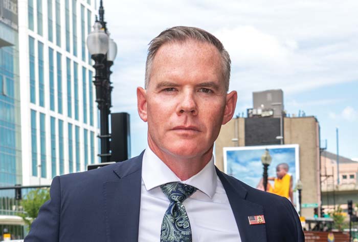 Matthew O’Brien photographed in downtown Boston