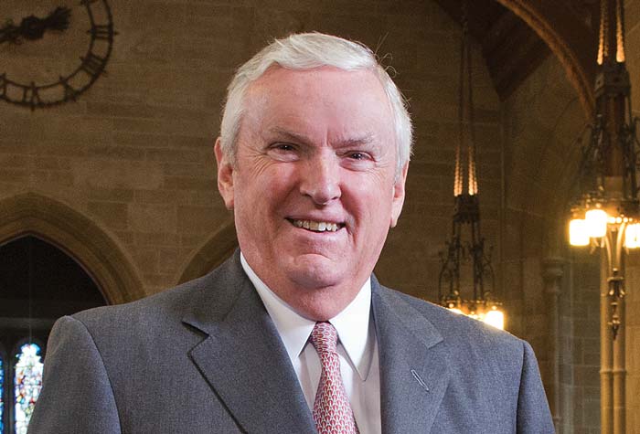 Jack Connors photographed in the Bapst Library