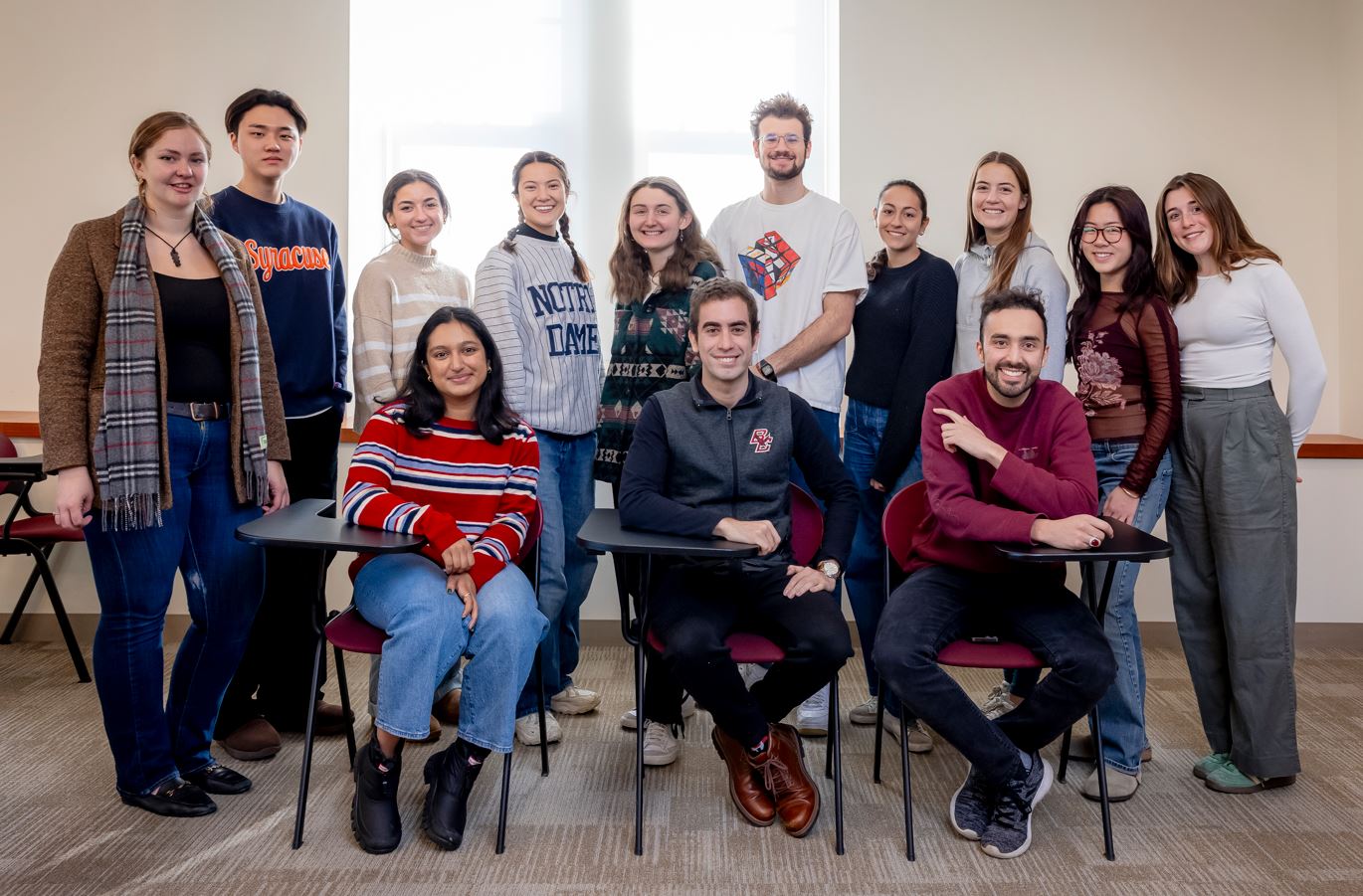 a group of students