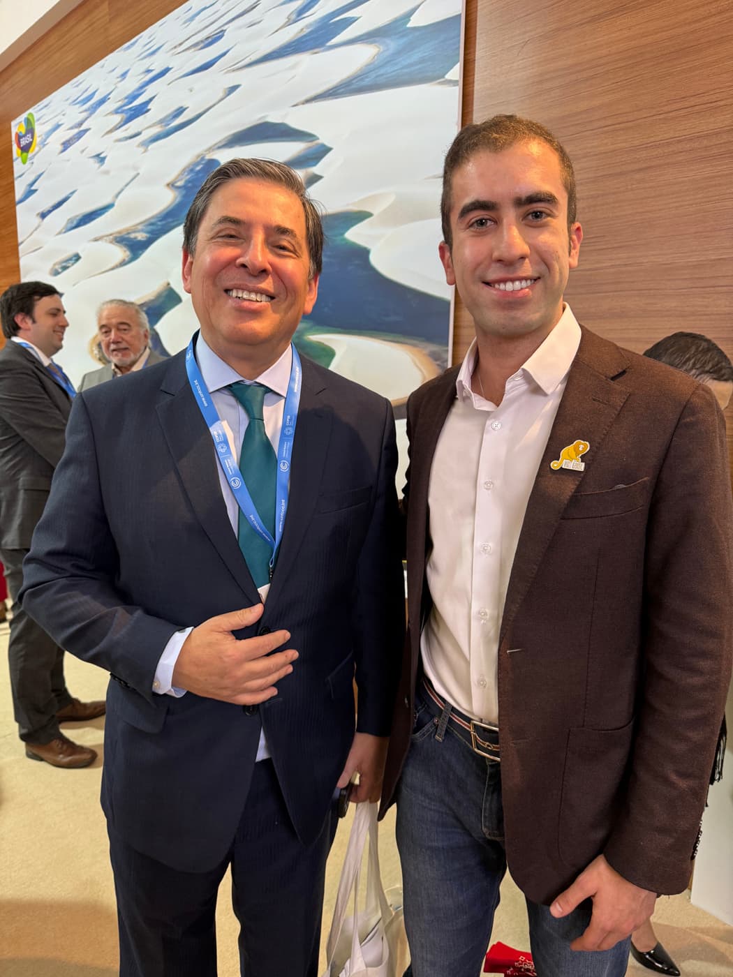 Two men at the conference