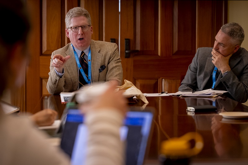 March 19, 2 025 -- The Centennial Meeting of the Medieval Academy of America will take place on the campus of Harvard University in Cambridge, Massachusetts on 20-22 March 2025, hosted by Harvard University in collaboration with Boston College, Boston University, Brandeis University, Fitchburg State University, the Massachusetts Institute of Technology, Stonehill College, Tufts University, and Wellesley College. The MAA 2025 Program Committee​ is co-chaired by BC's Eileen Sweeney and Sean Gilsdorf​. "Law" with David DiPasquale (BC) and Thomas Barton (University of San Diego)