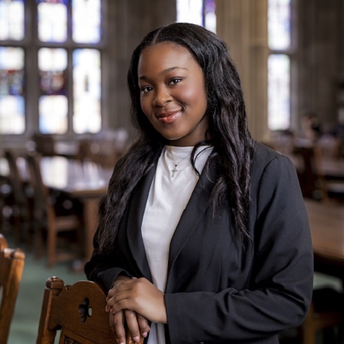 March 6, 2025 -- Esosasehia "Esosa" Owens, winner of the 43rd annual Martin Luther King, Jr. Memorial Scholarship. 