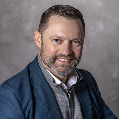 Portrait of Assoc. Prof. Daniel "Dan" Daly (STM) for use to accompany a story about his new position at the Catholic Health Association.